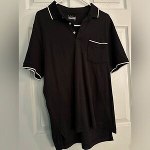 Black button up collared shirt